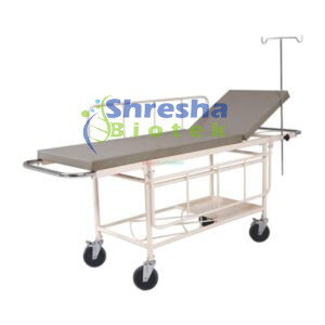 STRETCHER TROLLEY WITH MATTRESS (2 SECTION)