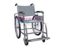 Non Folding Wheel Chair Stainless Steel