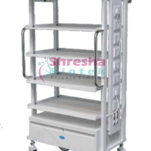 Monitor Trolley Powder Coated