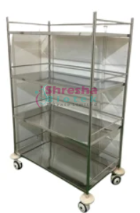Auto Clave Storage Trolley With Full SS